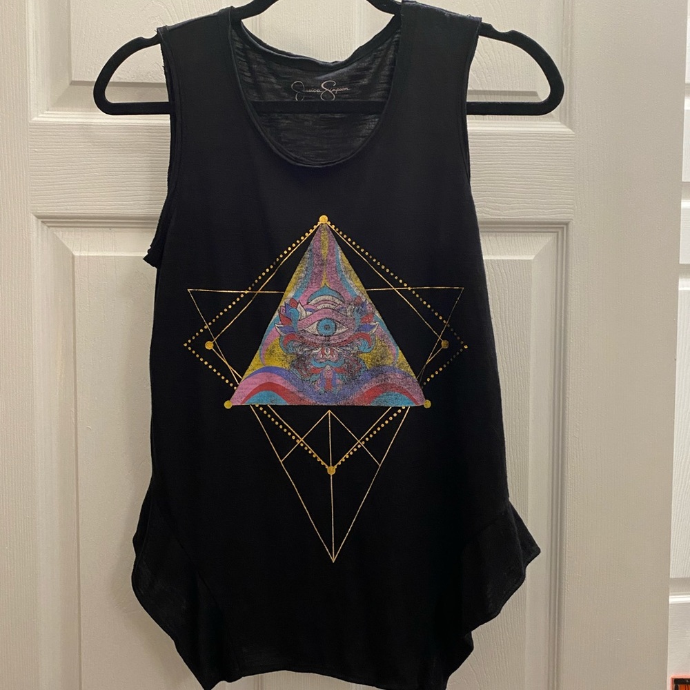 Jessica Simpson Linnie Ruffle Hem Screen Tee - Picture 3 of 8